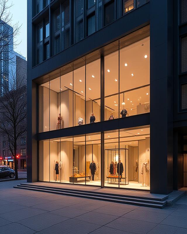 Modern retail environment in New York